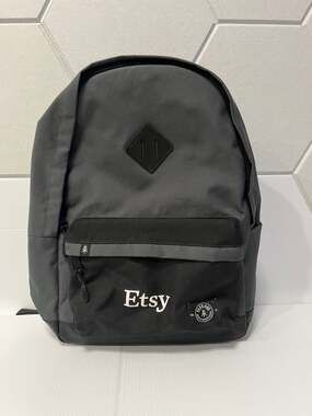 Parkland Academy Backpack with Etsy Logo Grey Recycled Material New with Tags